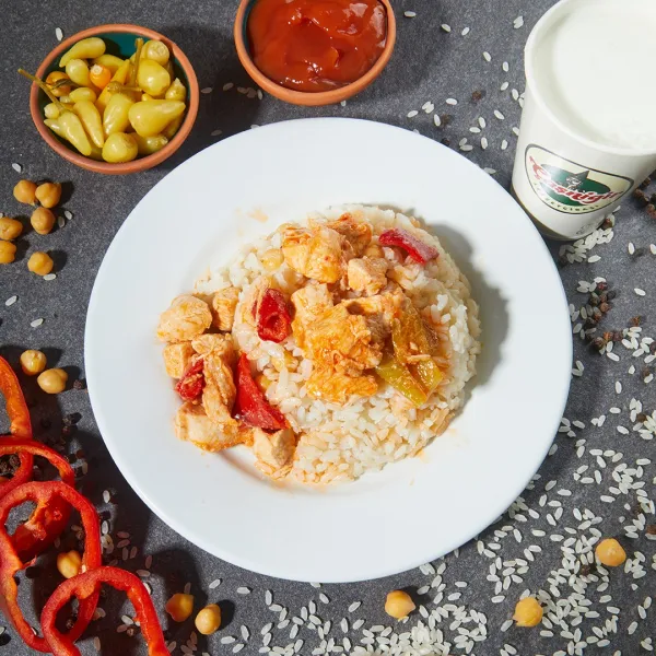 Pilav Üstü Soslu Tavuk (1.5 Porsiyon)